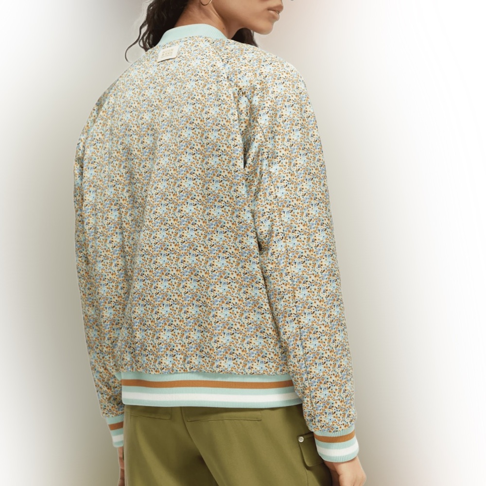79- Scotch & Soda Printed reversible padded bomber jacket XS - Picture 5 of 12